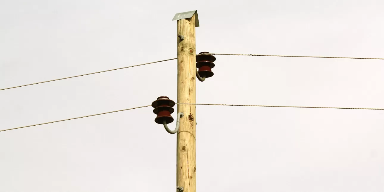 Električni stup (foto: Tonka, 2016.)
• električna energija, distribucija električne energije, elektroenergetske mreže, elektroenergetski sustavi