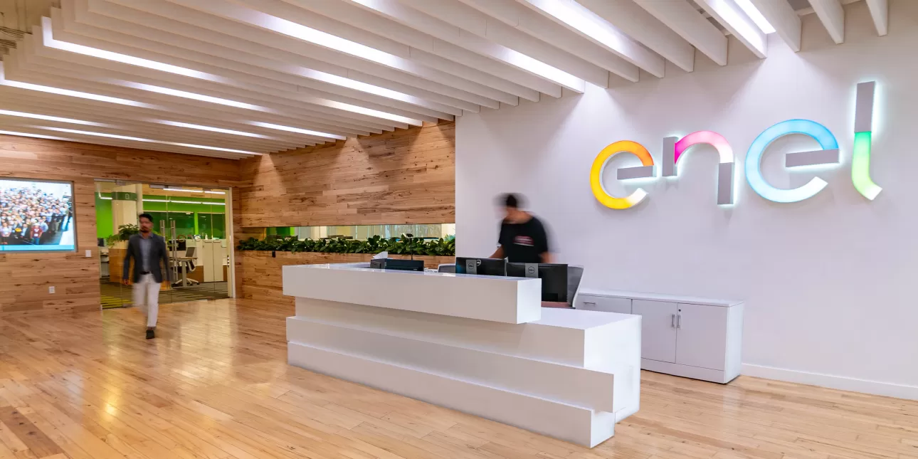 Sjedište tvrtke Enel North America, američke podružnice talijanske elektroenergetske tvrtke Enel, u Andoveru (MA) u SAD-u (izvornik: Enel, 2021.)

• Enel, Enel North America