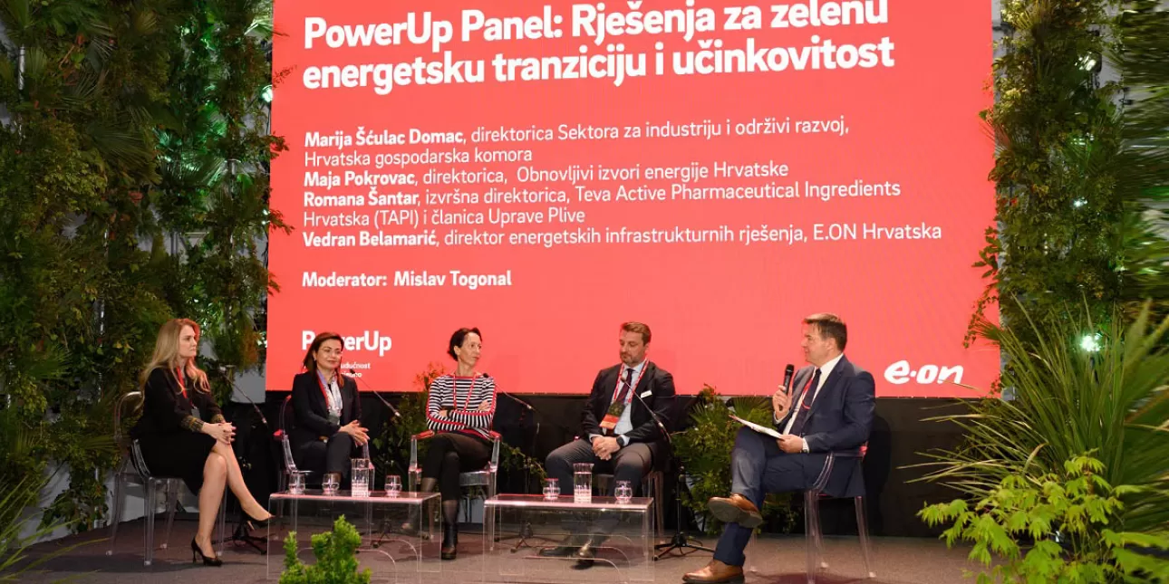 Slika s PowerUp Panela o energetskoj tranziciji u organizaciji tvrtke E.ON Hrvatska (izvornik: E.ON Hrvatska, travanj 2023.)
• E.ON Hrvatska, stručni skupovi
