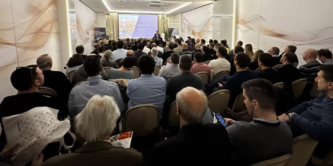 Fotografija s Microline SolarEdge Roadshowa u veljači 2024. u Zagrebu (foto: MŠ, veljača 2024.)

• Microline