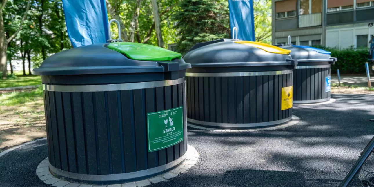 Spremnici za otpad (foto: Grad Zagreb , svibanj 2025.) • TE-TOL, spremnici, otpad, Zagreb