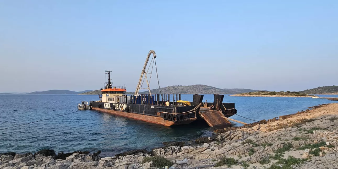 HEP ODS polaganje kablova (HEP, lipanj 2025.) • HEP ODS, kablovi, polaganje kablova, otoci, Kvarner, Šibenik