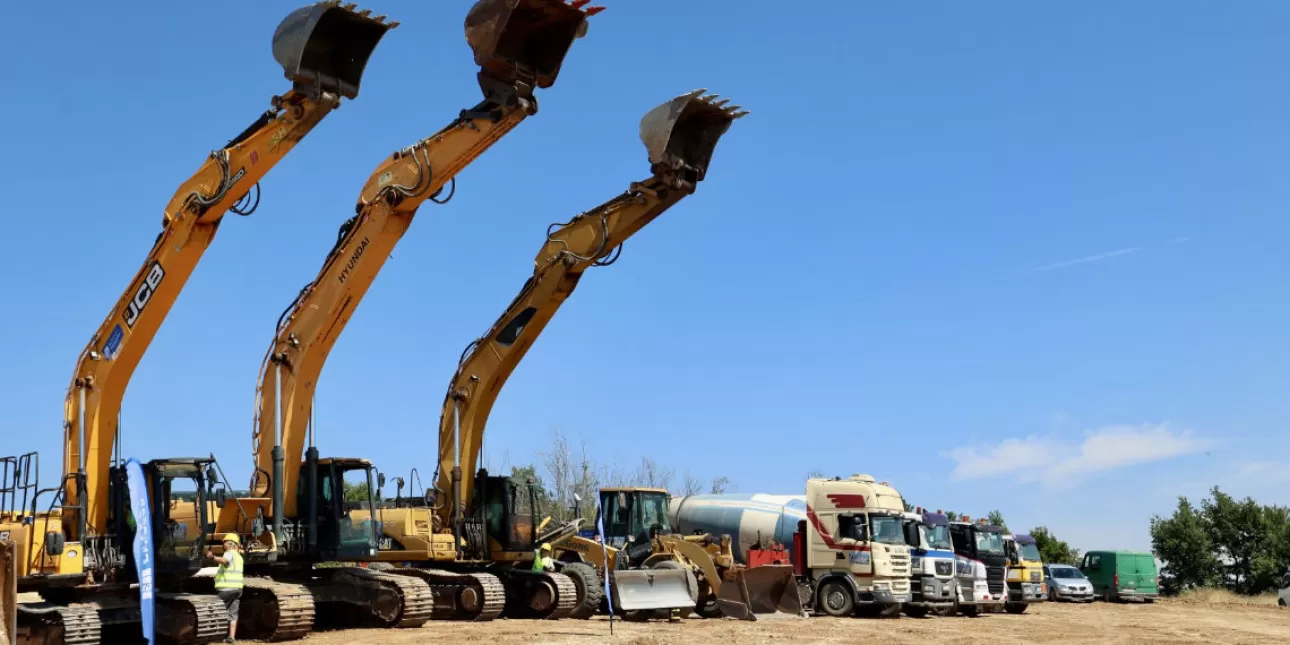Sjeverna Makedonija početak gradnje vjetroparka (foto: M.T., srpanj 2025.) • Sjeverna Makedonija, vjetropark, Alcazar Energy