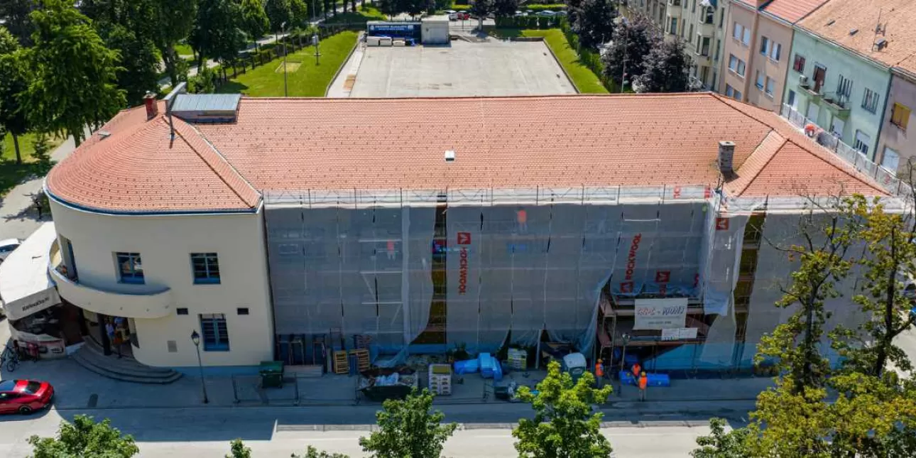 Sokolski dom energetska obnova (foto: Rockwool, kolovoz 2025.) • Sokolski dom, energetska obnova 