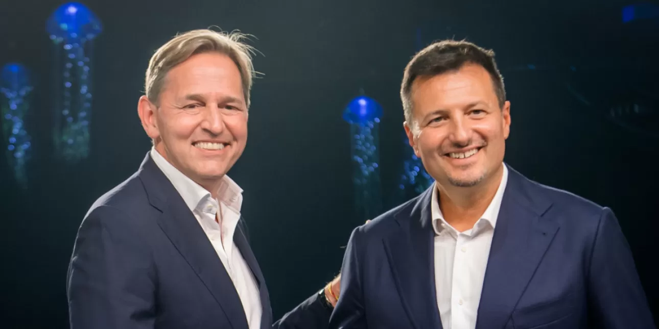 Promjen ana čelu MET-Grupe (foto: MET-Grupa, rujan 2025.) • Huibert Vigeveno, Benjamin Lakatos, MET-Grupa 