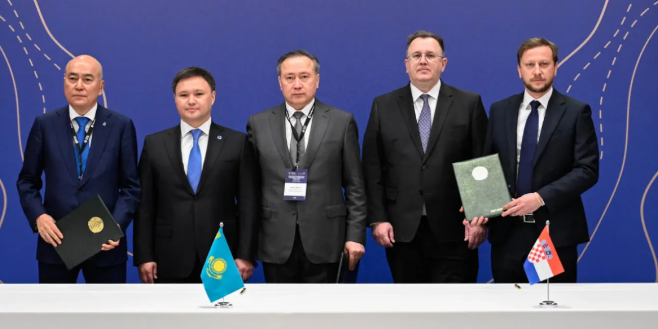 Potpisivanje ugovora o istraživanju i proizvodnji nafte i plina u bloku Shygys (foto: Pragma komunikacije, travanj 2026.) • KazMunayGaz, Geoenergija razvoj