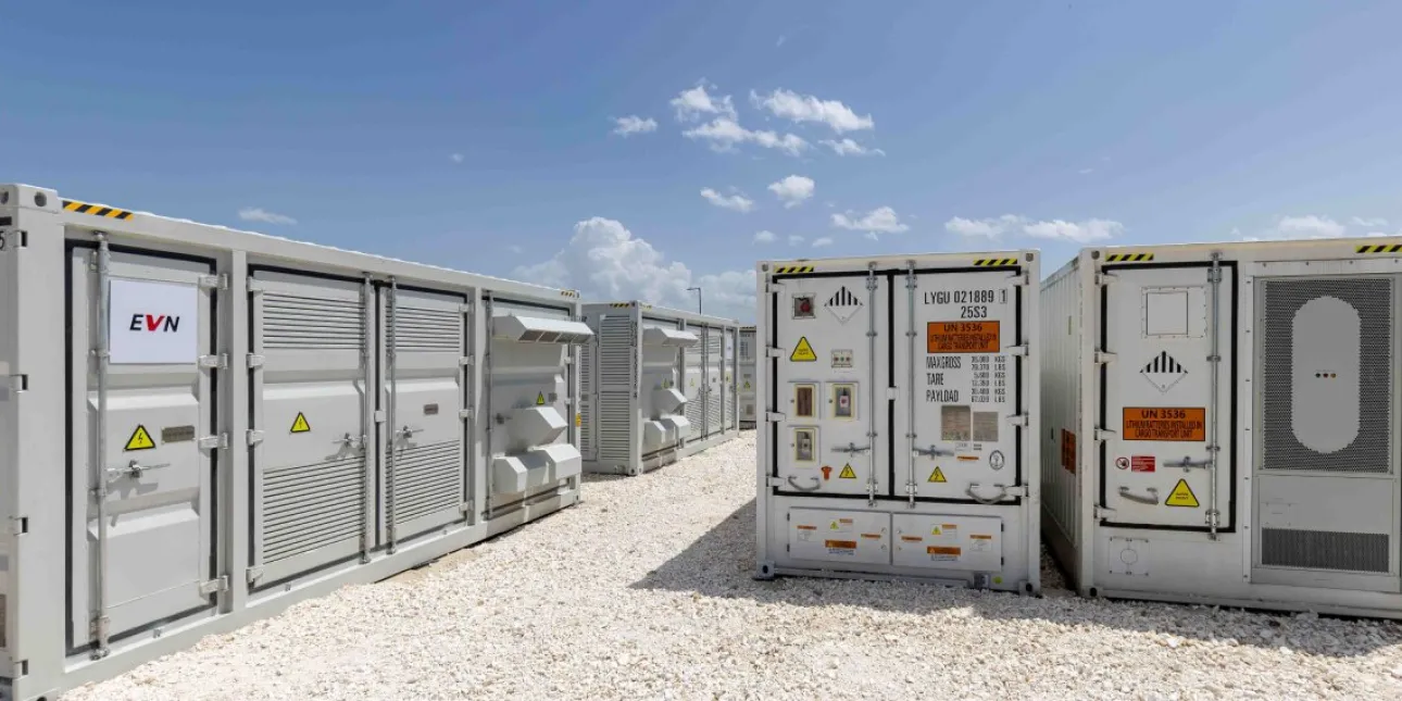 EVN Makedonija pustila je u rad prvi baterijski sustav za pohranu električne energije (foto: M.T., 2026.) • Sjeverna Makedonija, baterijski sustavi