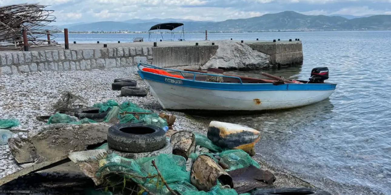 Sjeverna Makedonija čišćenje Ohrida (foto: M.T., lipanj 2026.) • Sjeverna Makedonija, Ohrid, čišćenje