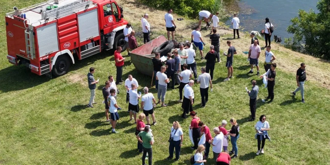 Od izvora do mora akcija (foto: Coca-Cola HBC Hrvatska, lipanj 2026.) • Od izvora do mora, ekologija, Osijek