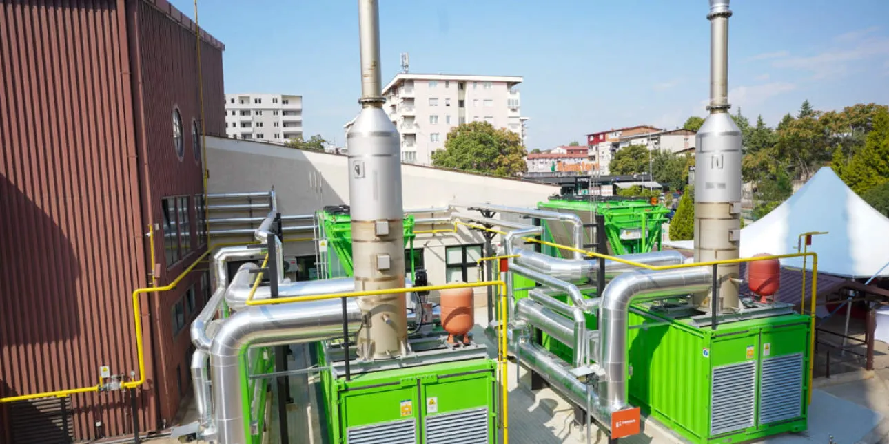 Kogeneracijska elektrana tvrtke TESSA Energy (izvornik: M.T., 2026.) • kogeneracijska elektrana, TESSA Energy, Skoplje, Sjeverna Makedonija