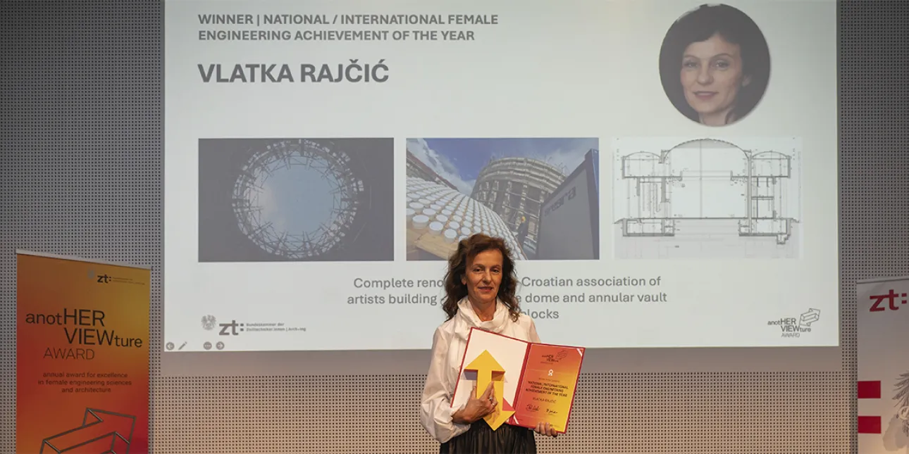 arhitektica Vlatka Rajčić, dobitnica nagrade anotHERVIEWture AWARD 2026 u kategoriji inženjerskog postignuća godine, 2026.