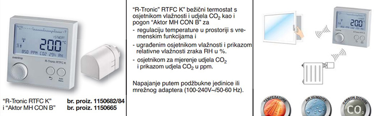 Primjer instalacije termostata R-Tronic RTFC K